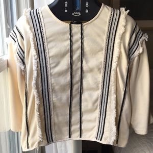 Anthropologie Eri + Ali Santillana fringe top